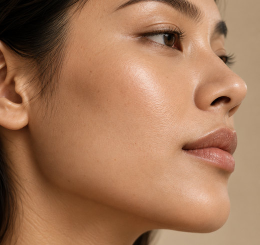 Profile portrait focusing on facial features