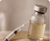 Aesthetic injectable vial and syringe