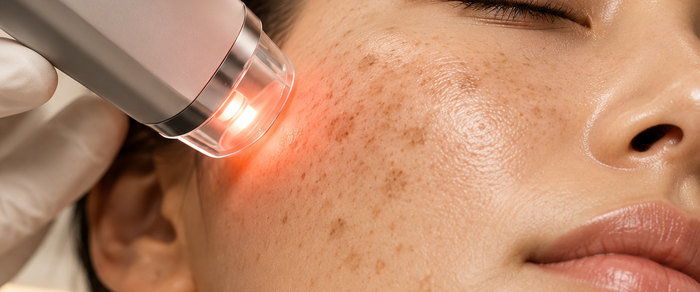 Laser device treating pigmentation